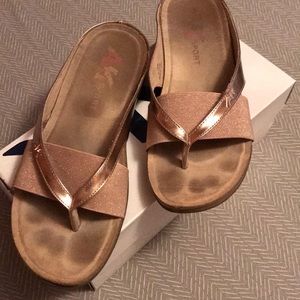 Soft rose gold sandal